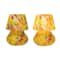 Hello Honey® 7.5" Multicolor Round Blown Glass Table Lamp with Inline Switch